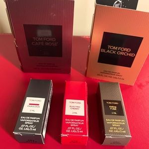 Tom Ford lot of 5 samples 2ml and 1.5 ml